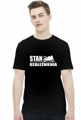 Stan uzależnienia - męska koszulka motocyklowa