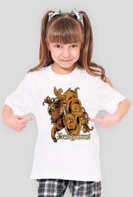 T-Shirt dziewczęcy biały