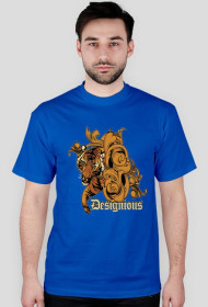 T-shirt męski niebieski