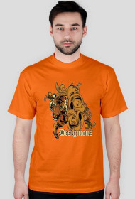 T-Shirt męski pomarańczowy