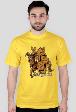 T-Shirt męski zółty