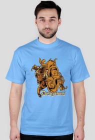 T-Shirt męski jasnoniebieski