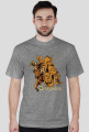 T-Shirt męski siwy