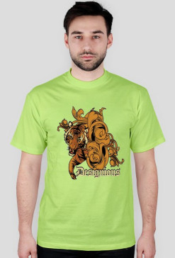 T-Shirt męski jasnozielony