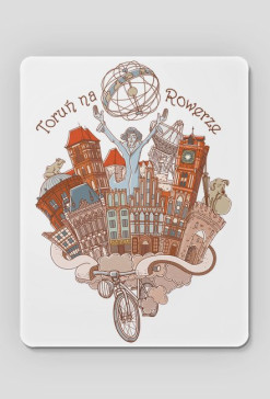 Toruń na rowerze - podkładka pod myszkę