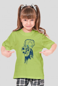 Koszulka gun dziecięca zielona