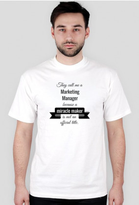 Marketing manager t-shirt męski