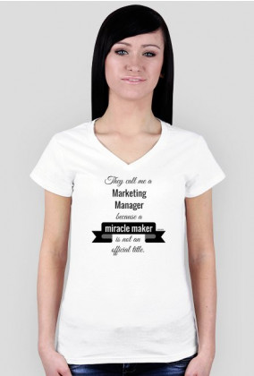 Marketing manager t-shirt damski
