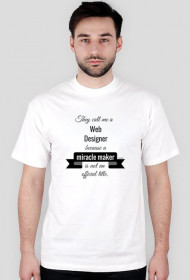 Web designer t-shirt męski
