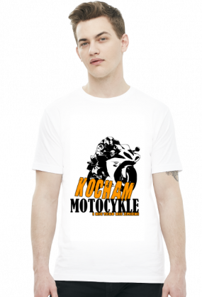 Kocham motocykle i nic tego nie zmieni - męska koszulka motocyklowa