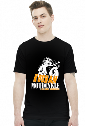 Kocham motocykle i nic tego nie zmieni - męska koszulka motocyklowa