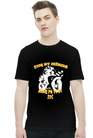 Żyję by jeździć , jeżdżę po to by żyć - męska koszulka motocyklowa