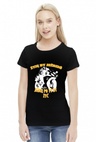 Żyję by jeździć , jeżdżę po to by żyć - damska koszulka motocyklowa