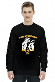 Żyję by jeździć , jeżdżę po to by żyć - męska bluza motocyklowa