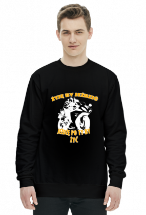 Żyję by jeździć , jeżdżę po to by żyć - męska bluza motocyklowa