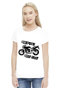Motocykl moja pasja - damska koszulka motocyklowa