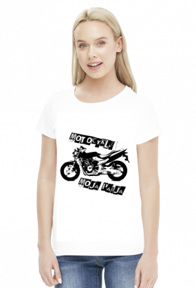 Motocykl moja pasja - damska koszulka motocyklowa