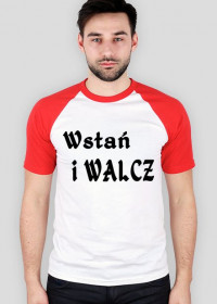 Koszulka Baseball z napisem Wstań i WALCZ