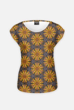 Creativewear Abstract Pattern Gold Grape Full Women