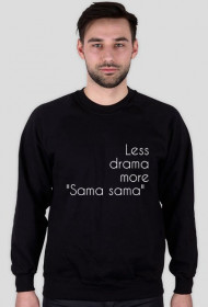 Bluza "Less drama" (czarna)