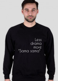 Bluza "Less drama" (czarna)