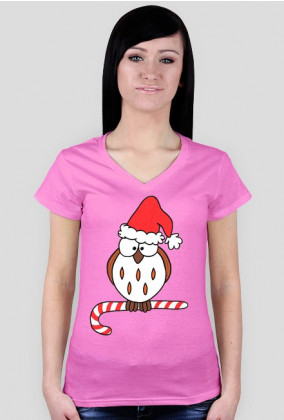 Christmas Owl V-neck