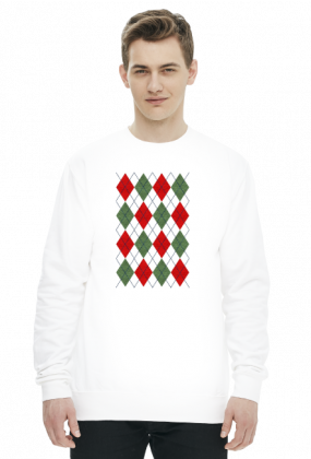 Bluza świąteczna - sweter w romby