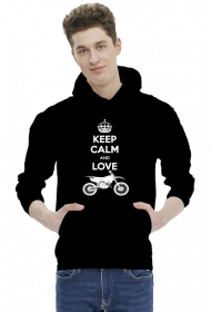 Keep Calm And Love Motocross - męska bluza motocyklowa