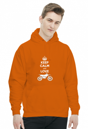 Keep Calm And Love Motocross - męska bluza motocyklowa