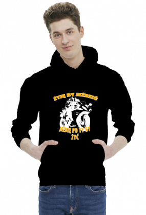 Żyję by jeździć , jeżdżę po to by żyć - męska bluza motocyklowa