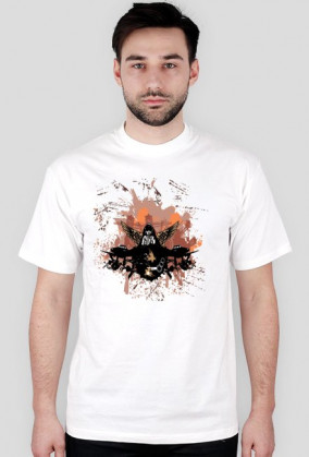 Koszulka spider męska biała