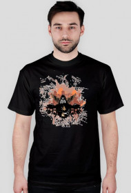 Koszulka spider męska czarna