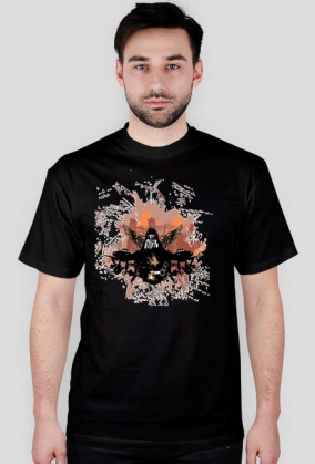 Koszulka spider męska czarna
