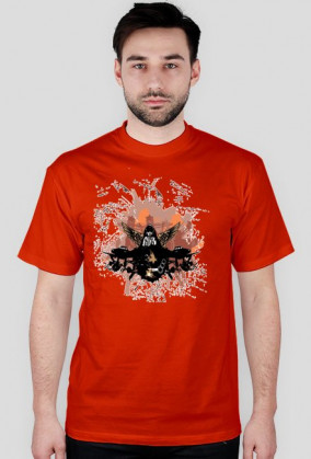 Koszulka spider męska czerwona