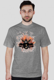 Koszulka spider męska siwa