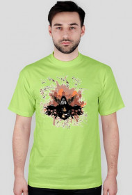 Koszulka spider męska jasnozielona