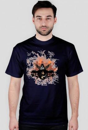 Koszulka spider męska granatowa