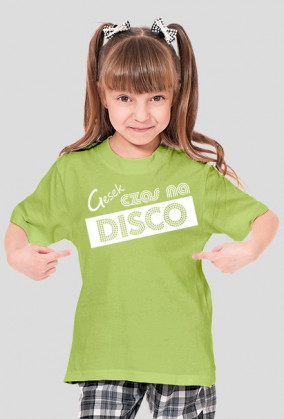 Gesek - Czas na Disco, Dziewczynka, Biały napis