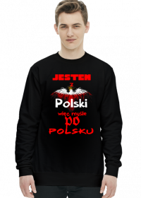 bluza z nadrukiem Polish Jestem z..