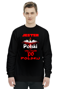 bluza z nadrukiem Polish Jestem z..