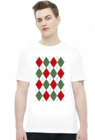 Koszulka świąteczna - sweter w romby