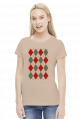 Koszulka bożonarodzeniowa - sweter w romby argyle