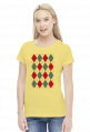 Koszulka bożonarodzeniowa - sweter w romby argyle