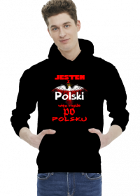 bluza z nadrukiem Polish Jestem z