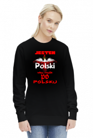 bluza z nadrukiem Polish Jestem damska