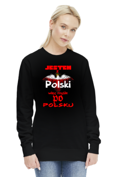 bluza z nadrukiem Polish Jestem damska