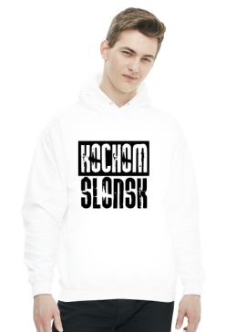 Kochom Ślonsk (bluza z kapturem) ciemna grafika