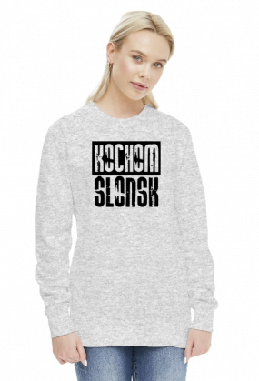 Kochom Ślonsk (bluza damska) ciemna grafika