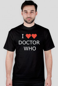 "I Love Doctor Who" koszulka męska