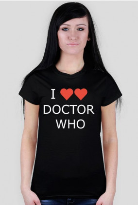 "I Love Doctor Who" koszulka damska